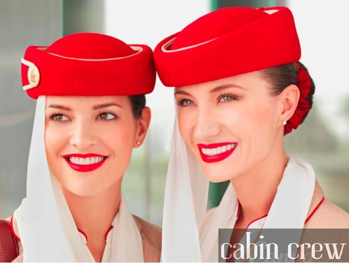The Emirates cabin crew